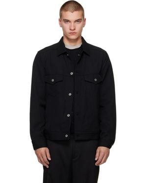 Comme des Garçons Woollen Trucker Jacket - Black