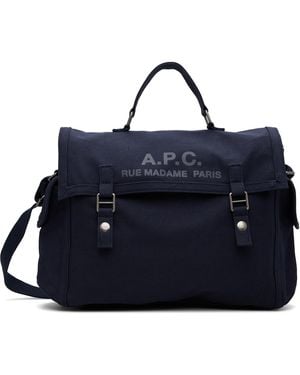 A.P.C. 'Récupération' Messenger Bag - Blue