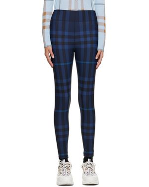 Burberry ブルー チェック スポーツレギンス