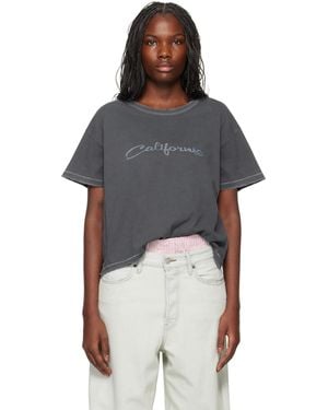 ERL 'California' Signature T-Shirt - Black
