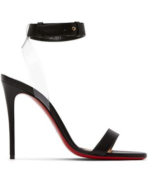 Christian Louboutin Jonatina 100 Leather Sandals - Black