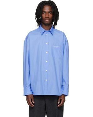 WOOYOUNGMI Oversized Cotton Shirt - Blue