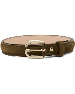 A.P.C. Khaki Rosette Belt - Black