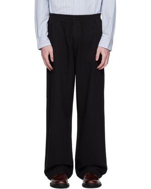 Hope Elasticated Wide Leg Trousers - Black