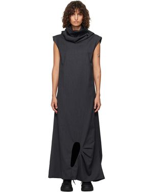 Adererror Robe Longue Product. 61 Grise - Noir