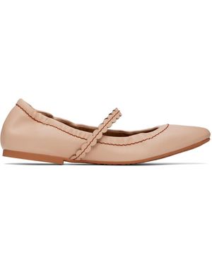 See By Chloé Pink Kaddy Ballerina Flats - Black