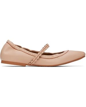 See By Chloé Pink Kaddy Ballerina Flats - Black