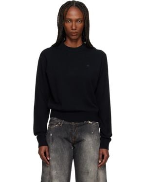 Acne Studios ブラック クルーネックセーター