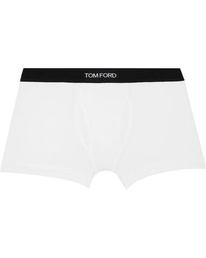 Tom Ford Cotton Boxer Briefs - Black