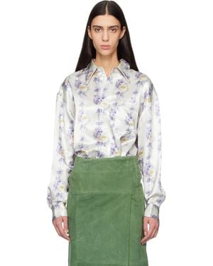 MERYLL ROGGE Off- Classic Shirt - Green