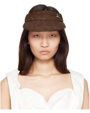Vivienne Westwood Raffia Visor - Brown