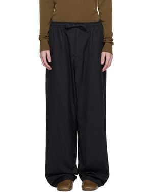 Lemaire Multi-Topstitch Taekwondo Trousers - Black