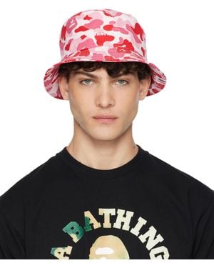 A Bathing Ape Abc Camo Logo Bucket Hat - Black