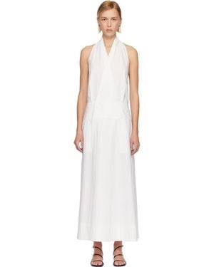 St. Agni Halter Wrap Midi Dress - Black