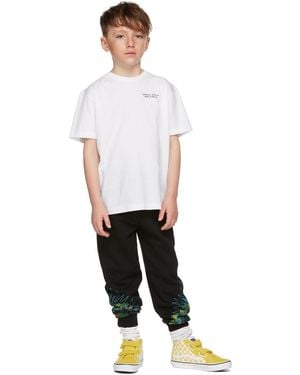 Marcelo Burlon キッズ｜ホワイト ロゴ Tシャツ - ブラック