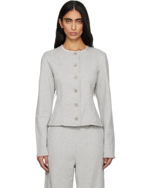 Paloma Wool Cardigan Sanpi Gris - Blanc