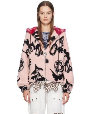 Chopova Lowena Jacquard-Graphic Hoodie - Multicolour