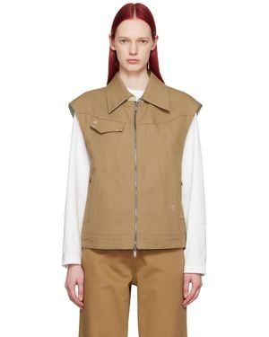 Adererror Poel Reversible Vest - Natural
