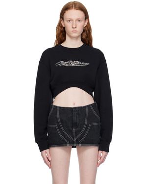 Off-White c/o Virgil Abloh ブラック Bling Baseball スウェットシャツ