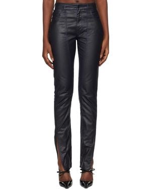 Mugler Waxed Skinny Jeans - Black