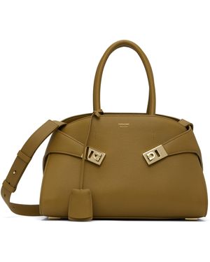 Ferragamo ブラウン M Hug バッグ - メタリック