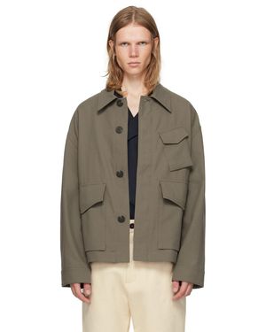 Studio Nicholson Taupe Nate Jacket - Multicolour