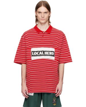 Martine Rose Oversized Panelled Polo - Red