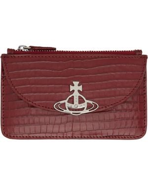 Vivienne Westwood Half Moon Card Holder - Red