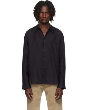 Studio Nicholson Rafe Linen Shirt - Black