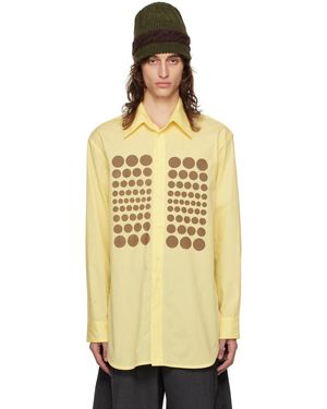 Edward Cuming Chemise Triptina Jaune À Motif Graphique - Orange