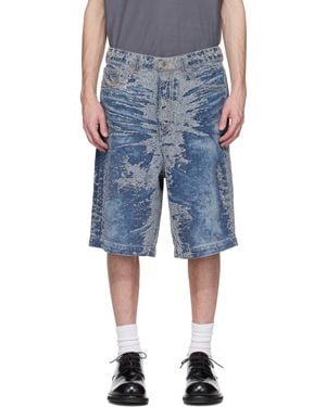 DIESEL D-Line-Short-S Denim Shorts - Blue