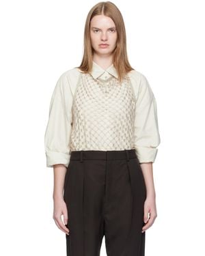 Lemaire ベージュ フィッシュネット ホルタートップ - ブラック