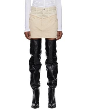 Isabel Marant Narjis デニム ミニスカート - ブラック