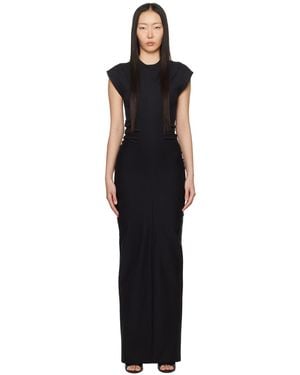 Alexander Wang Black Draped Maxi Dress