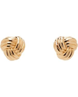 Bottega Veneta Intreccio Earrings - Black