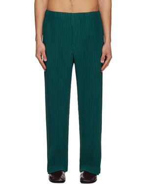 Homme Plissé Issey Miyake Colour Pleats 1 Trousers - Green