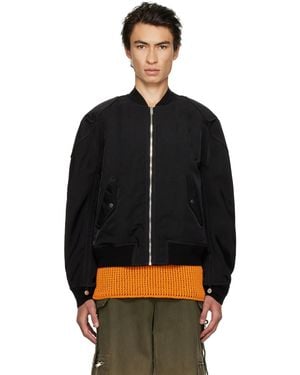 Dion Lee ブラック パッド入り ボンバージャケット