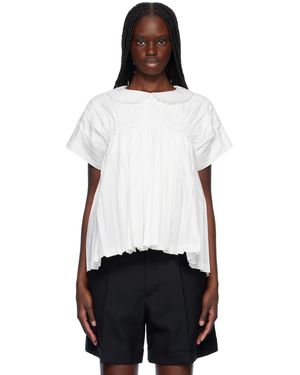 Tao Comme Des Garçons Garment-Pleated Blouse - Black