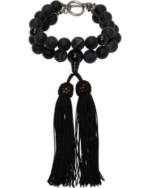 SOSHIOTSUKI Double Juzu Bracelet - Black