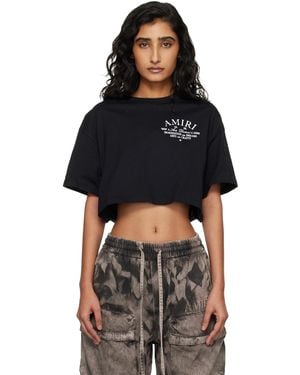Amiri Arts District Cropped T-Shirt - Black