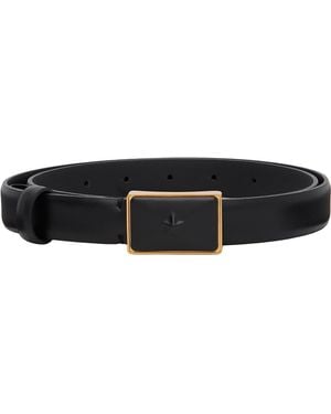 Mugler Smooth Leather Belt - Black