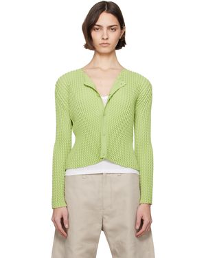Issey Miyake April Spongy-56 Cardigan - Green