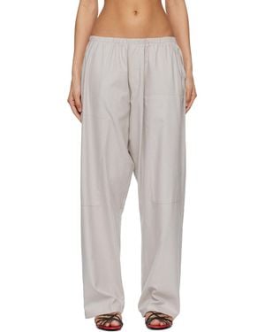 Baserange Taupe Gren Lounge Pants - White