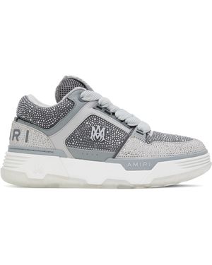 【関税込み】AMIRI グレー Crystal MA-1 スニーカー AMIRI: Gray Crystal MA-1 Sneakers | SSENSE