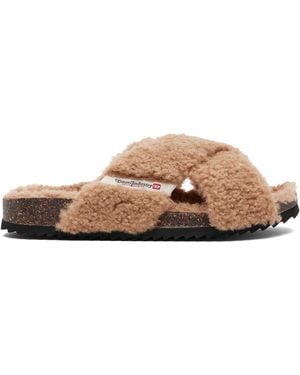 DIESEL D-Woodstock Cross Sandals - Black