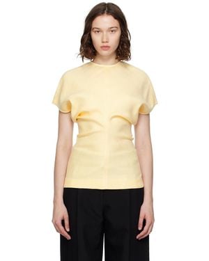 TOTEME Slouch Waist Basketweave Top - Black