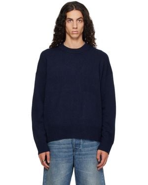YACAIA Y-0008 Oversized Merino Cashmere Jumper - Blue