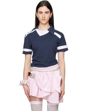 ALL-IN T-Shirt Étagé Bleu Marine