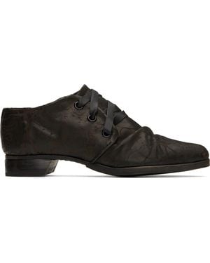 Yohji Yamamoto Laser Print Derbys - Black
