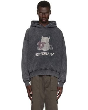 MISBHV Heavyweight French Terry Bear Graphic Hoodie - Black